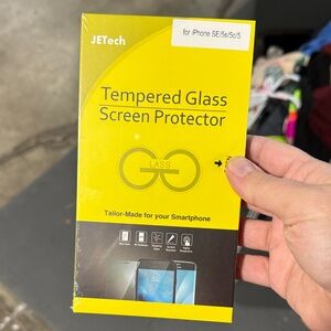 JETech Tempered Glass Screen Protector for iPhone SE/5s/5c/5
